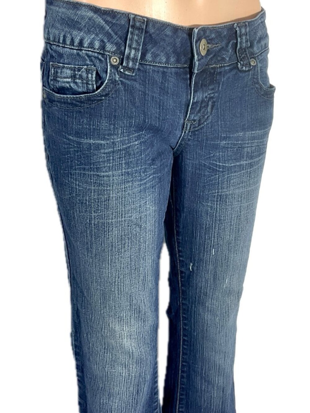 BONGO Size 9 Flirty Bootcut Y2K Lowrise Denim Jeans Womens 883326363824